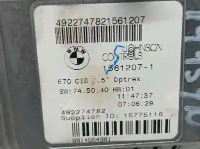 Автозапчасти б/у gps-навигационная система за bmw x5 (e70) 3.0d ссылки oem iam 492274782  15612071