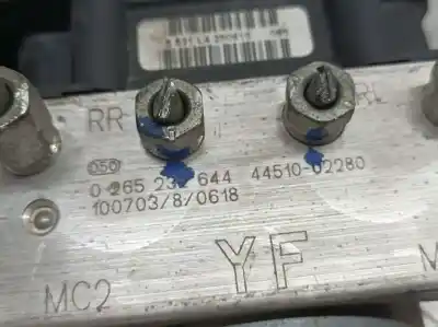 Peça sobressalente para automóvel em segunda mão abs por toyota auris active referências oem iam 4451002280  0265232644