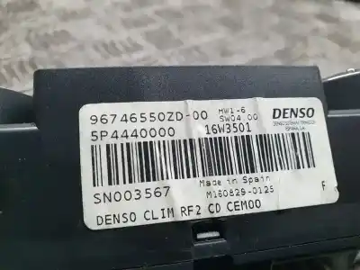 Second-hand car spare part climate control for citroen c-elysée exclusive oem iam references 96746550zd  5p4440000