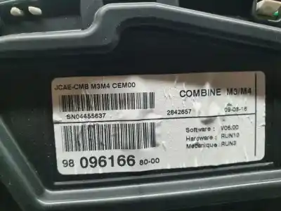 Автозапчастина б/у панель інструментів для citroen c-elysée exclusive посилання на oem iam 9809616680  
