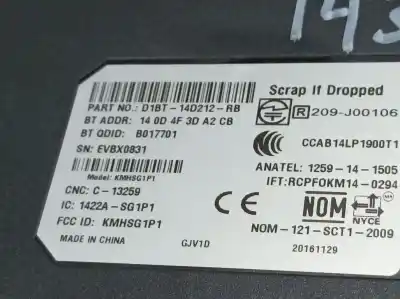 Автозапчасти б/у электронный модуль за ford fiesta (ccn) st-line ссылки oem iam d1bt14d212rb  1259141505