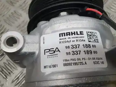 Second-hand car spare part air conditioning compressor for citroen c4 feel pack oem iam references 9833718880  mt167001