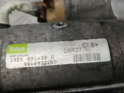 Second-hand car spare part starter motor for peugeot 407 sw st sport oem iam references 9646972280  d8r27