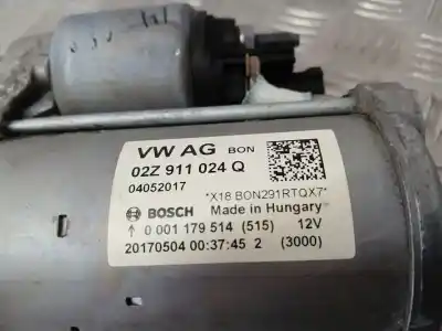 Peça sobressalente para automóvel em segunda mão motor de arranque por audi a3 (8v) ambiente ultra referências oem iam 02z911024q  0001179514