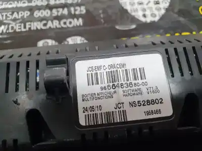 Second-hand car spare part multifunction display for peugeot 3008 access oem iam references 9666483680 ns528802 