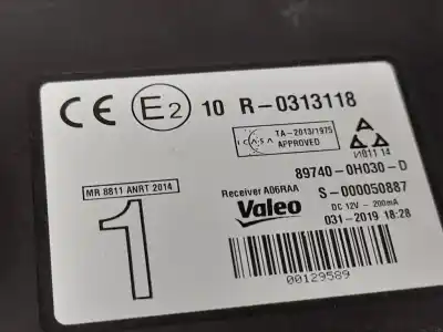 Second-hand car spare part electronic module for citroen c1 city edition oem iam references 897400h030  s000050887
