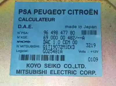 Peça sobressalente para automóvel em segunda mão módulo eletrônico por citroen c3 1.4 hdi exclusive referências oem iam 9649847780  6900000482a
