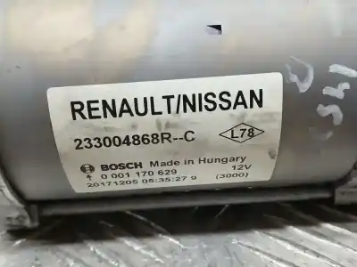 Second-hand car spare part starter motor for renault megane iii berlina 5 p business oem iam references 233004868r  0001170629