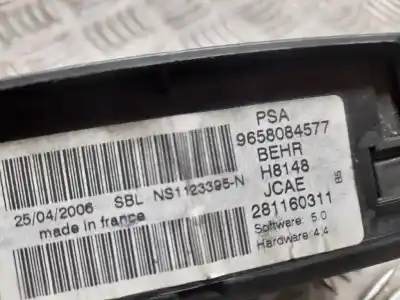 Peça sobressalente para automóvel em segunda mão comando de sofagem (chauffage / ar condicionado) por citroen c4 coupe collection referências oem iam 9658084577  281160311