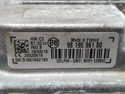 Second-hand car spare part start/stop control unit for citroen c4 cactus live oem iam references 9819596180  28535616