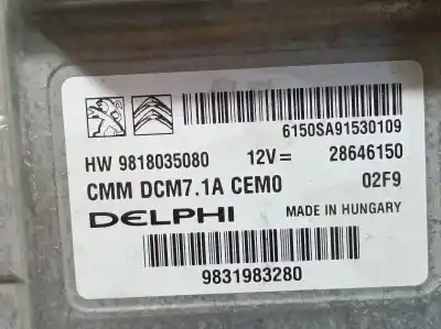 Pièce détachée automobile d'occasion calculateur moteur ecu pour ds 7 crossback la premiere références oem iam 9831983280  
