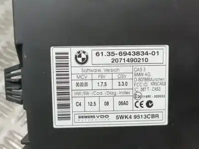 Second-hand car spare part electronic module for bmw serie 1 berlina (e81/e87) 118d oem iam references 694383401  5wk49513cbr