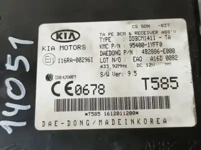 Автозапчастина б/у електронний модуль для kia picanto (ja) attract посилання на oem iam 954001yff0  4b2886e000