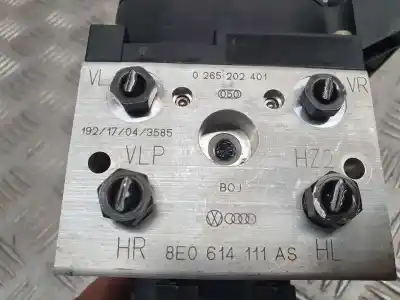 Pezzo di ricambio per auto di seconda mano abs per audi a8 (d2) 3.7 v8 40v riferimenti oem iam 8e0614111as  0265202401
