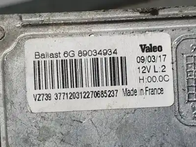 Pezzo di ricambio per auto di seconda mano centralina fari xenon per citroen ds5 desire riferimenti oem iam 89034934  