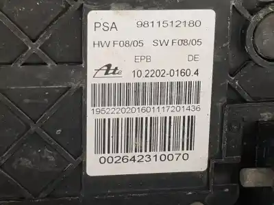 İkinci el araba yedek parçası elektrikli park freni için citroen c5 station wagon feel oem iam referansları 9811512180  
