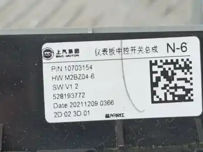 Pièce détachée automobile d'occasion commande de climatisation / chauffage pour mg zs 1.0 t-gdi références oem iam 10703154  528193772