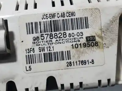 Second-hand car spare part multifunction display for citroen c4 coupe collection oem iam references 9657882880  281176918