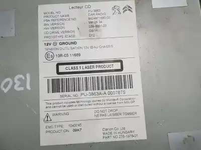 Автозапчасти б/у аудиосистема / радио cd за ds 5 basis ссылки oem iam 9824971580  039495100
