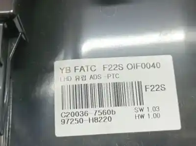 Second-hand car spare part climate control for kia stonic (ybcuv) tech oem iam references 97250h8220  c200367560b