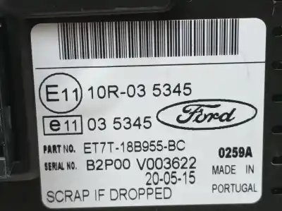 Автозапчастина б/у багатофункційний дисплей для ford fiesta (ccn) trend посилання на oem iam et7t18b955bc  