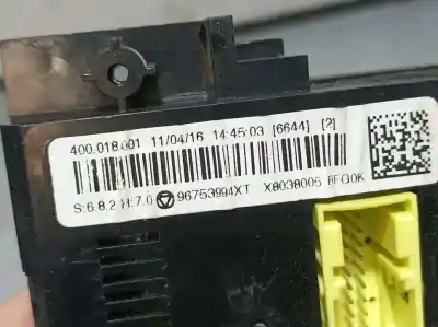 Peça sobressalente para automóvel em segunda mão comando de sofagem (chauffage / ar condicionado) por citroen c3 collection referências oem iam 96753994xt  