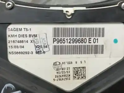 Second-hand car spare part dashboard for peugeot 307 break / sw (s1) sw oem iam references 9651299680  216748814