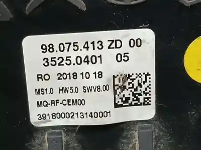 Second-hand car spare part climate control for citroen jumpy spacetourer business xl oem iam references 98075413zd  35250401