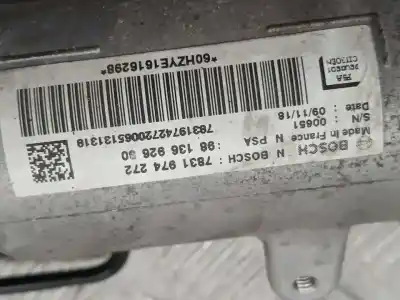 Second-hand car spare part steering rack for citroen jumpy spacetourer business xl oem iam references 9813692680  7831974272