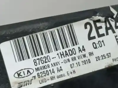 Peça sobressalente para automóvel em segunda mão espelho retrovisor direito por kia pro_cee´d drive referências oem iam 876201had0a4  
