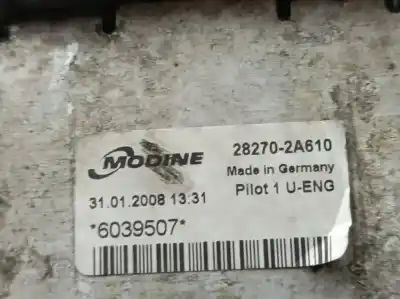 Peça sobressalente para automóvel em segunda mão intercooler por kia cee´d active referências oem iam 282702a610  6039507