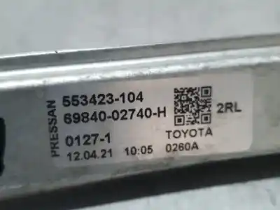Second-hand car spare part rear left window regulator for toyota corolla (e21) hybrid active oem iam references 553423104  6984002740h