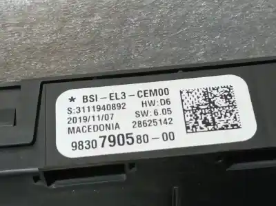 Gebrauchtes Autoersatzteil relais sicherungskasten multifunktionsrelais zum peugeot traveller autobus oem-iam-referenzen 9830790580 3111940892 bsi 