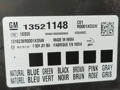Pezzo di ricambio per auto di seconda mano modulo elettronico per opel mokka x innovation start/stop riferimenti oem iam 13521148  1318238r0001xd5w