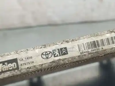 Second-hand car spare part air conditioning condenser / radiator for citroen c1 x oem iam references 884500h020a  879751h