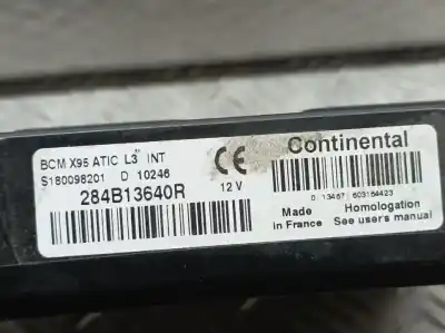 İkinci el araba yedek parçası elektronik modül için renault megane iii berlina 5 p dynamique oem iam referansları 284b13640r  s180098201d