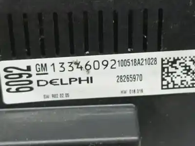 Second-hand car spare part climate control for opel astra j lim. cosmo oem iam references 13346092  28265970