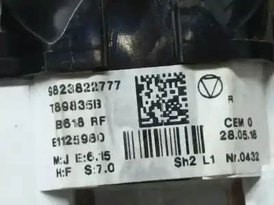 Peça sobressalente para automóvel em segunda mão comando de sofagem (chauffage / ar condicionado)  por citroen c3 feel referências oem iam 9823822777  