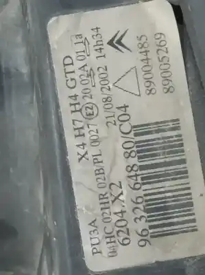 Second-hand car spare part left headlight for citroen c5 break 2.0 hdi premier oem iam references 9632664880  89004485