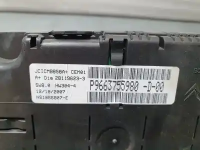 Peça sobressalente para automóvel em segunda mão quadrante por citroen c4 picasso sx referências oem iam 9663755980  281196233