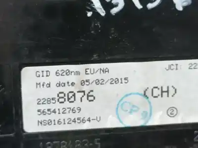 Second-hand car spare part multifunction display for opel astra j lim. selective oem iam references 22858076  ns016124564v