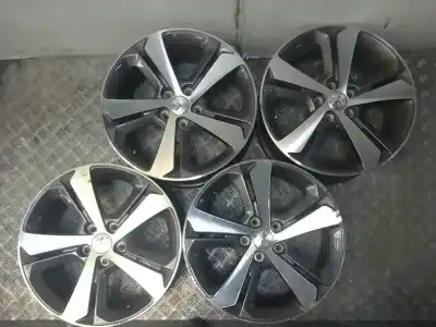 Pièce détachée automobile d'occasion jeu de jantes pour peugeot 308 allure références oem iam  aluminio 7 , 5x17 5 torn et 44 