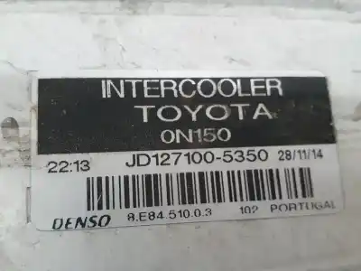 Peça sobressalente para automóvel em segunda mão intercooler por toyota auris active referências oem iam jd1271005350  8e8451003