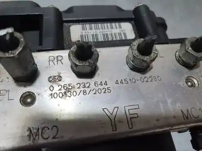 Peça sobressalente para automóvel em segunda mão abs por toyota auris active referências oem iam 4451002280  0265232644