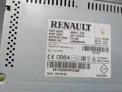 Peça sobressalente para automóvel em segunda mão módulo / sistema de navegação gps por dacia duster ambiance 4x2 referências oem iam 281153391r  