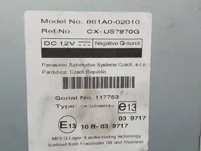 Peça sobressalente para automóvel em segunda mão módulo eletrônico por toyota auris active referências oem iam 861a002010  cxus7970g