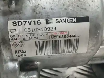 Second-hand car spare part air conditioning compressor for dacia logan ambiance oem iam references 8200866440  sd7v16