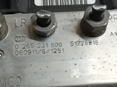 Second-hand car spare part abs for fiat stilo multi wagon (192_) 1.9 d multijet oem iam references 51778818  0265231806