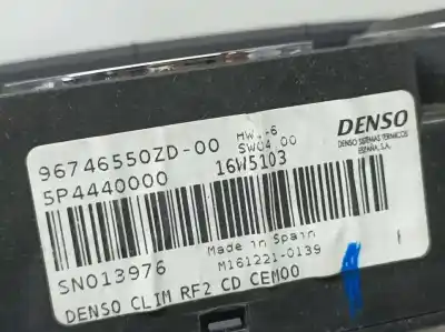 Pièce détachée automobile d'occasion commande de chauffage / climatisation pour citroen c-elysée exclusive références oem iam 96746550zd  5p4440000