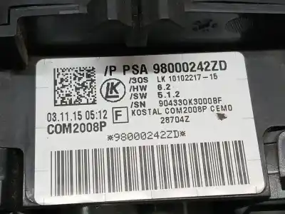 Pezzo di ricambio per auto di seconda mano comando pulito per citroen c4 lim. feel riferimenti oem iam 98000242zd 10102217 